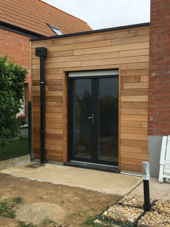 Extension maison toit plat, Valenciennes, Alternative Concept Bois
