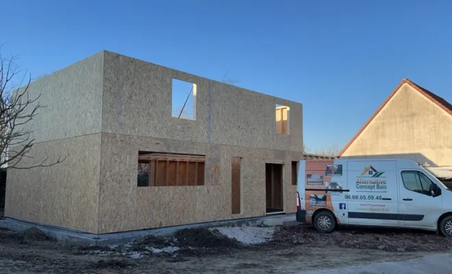 Construction de maison en ossature bois proche de Douai, Valenciennes, Alternative Concept Bois